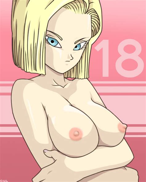 Rule 34 1girls Android 18 Blonde Hair Blue Eyes Breasts Crossed Arms