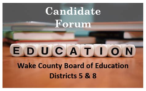 Candidate Forum Board Of Education Western Wake