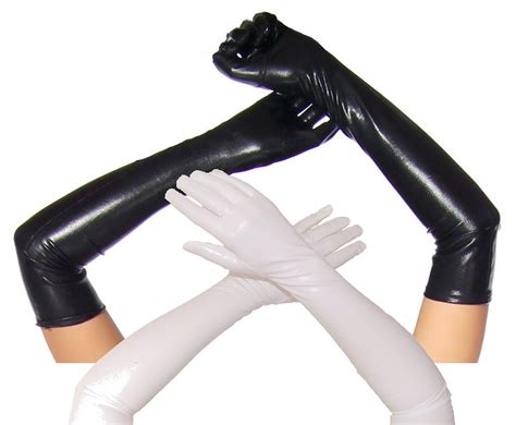 Black Exotic Sexy Elbow Gloves For Crossdressers