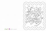 Birthday Cards Coloring Printable Kittybabylove Gorgeous Source Info sketch template