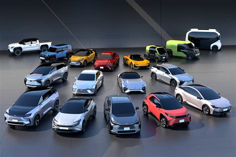 toyota reveals astounding lineup  future electric cars    brand   cnet