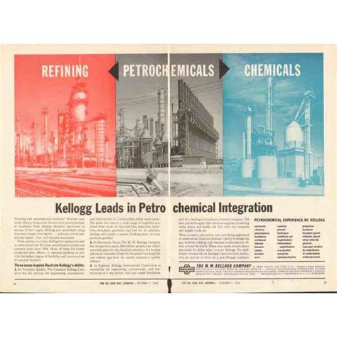 kellogg company  refining petrochemical chemicals vintage ad  ebid united states