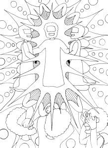 coloring page   transfiguration  homely hours