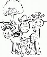 Coloring Pages Safari Printable Animal Animals Kids Sheets African Zoo Colouring Color Print Popular Getcolorings sketch template