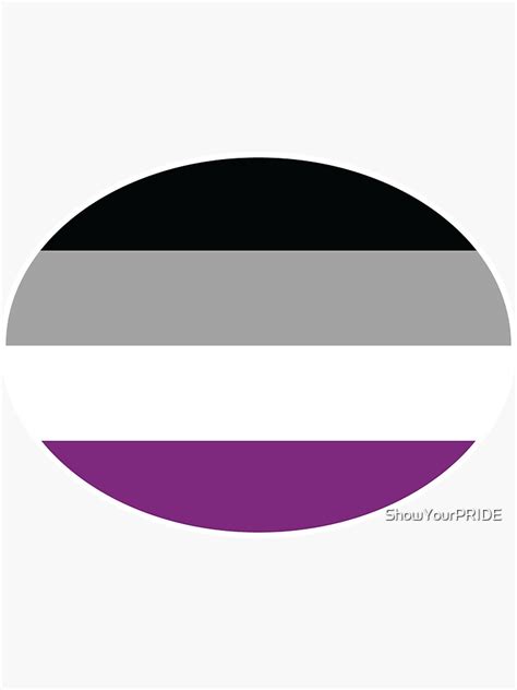 Asexual Pride Flag Sticker By Showyourpride Redbubble