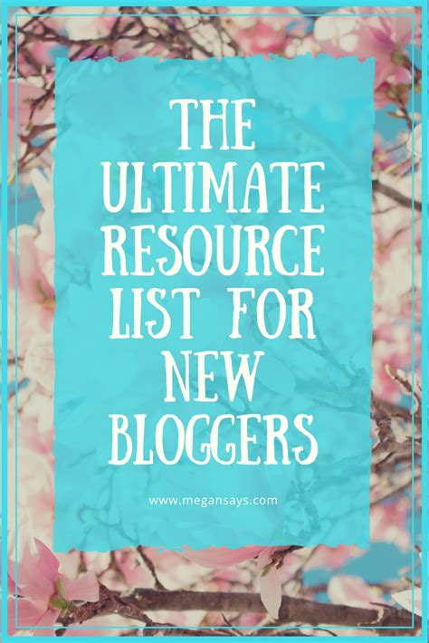 ultimate resource list   bloggers megan  blogging advice blogging courses
