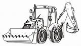Excavator Kolorowanki Traktory Traktor Koparki Koparka Maszyny Drukowania Boerderij Planetadziecka sketch template
