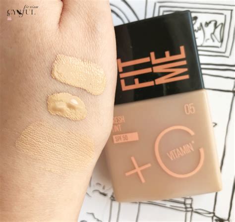 cynful fiction maybelline fit  fresh tint  vitamin  spf
