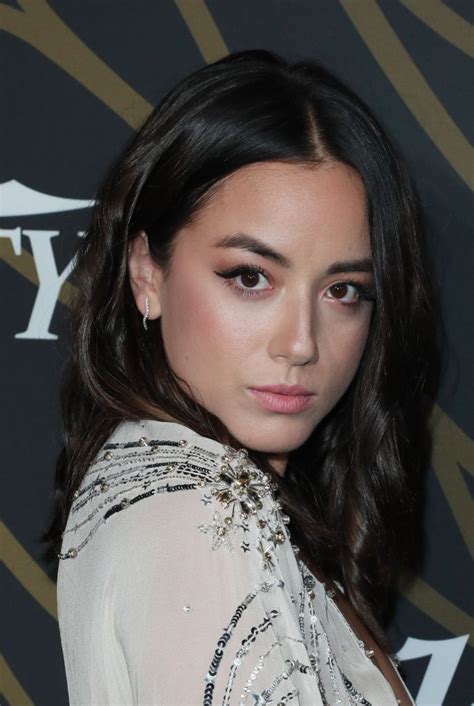 chloe bennet takes v neck to the next level thefappening