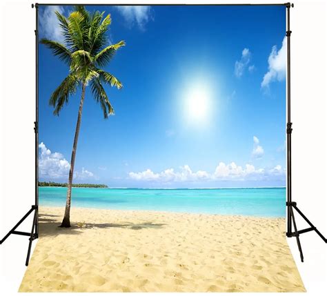 sea sand tropical beach photo backdrop vinyl cloth high quality