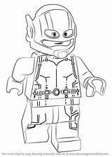 Lego Ant Man Draw Drawing Step Tutorials Learn Getdrawings sketch template