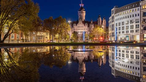 germany leipzig  reflection  river hd travel wallpapers hd wallpapers id