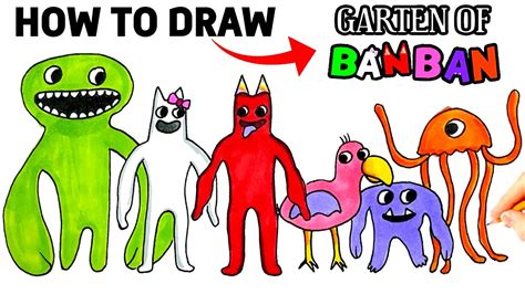 draw  characters  garten  banban youtube