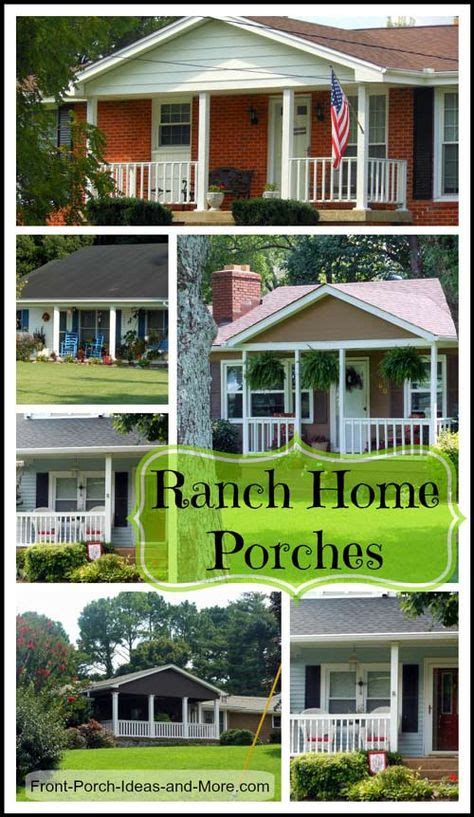 ranch home porches images  pinterest exterior remodel ranch exterior  front porches