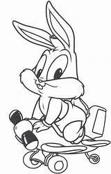 Bugs Choose Board Baby Bunny Looney Tunes sketch template