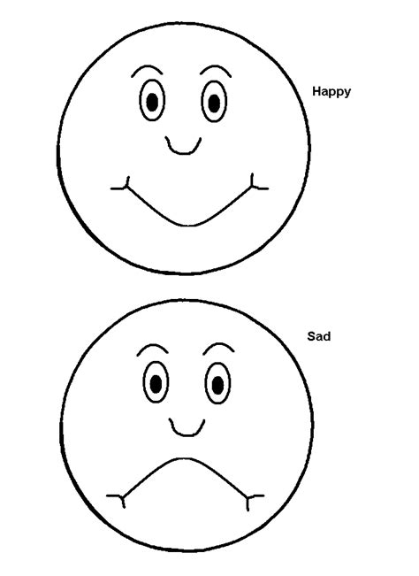 emotion faces coloring pages  printable coloring pages