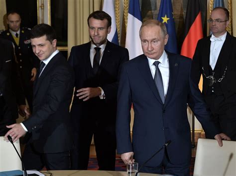 with paris peace talks putin and zelenskiy meet for first time npr