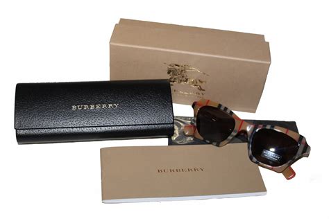 Authentic New Burberry Sunglasses B4283 F 3778 3 Vintage Check Sunglas