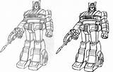 Jazz G1 Coloring Pages Transformers Template sketch template