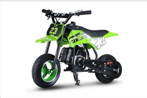 youth kids dirt bike green gas powered motor