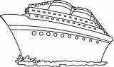 Ship Cruise Navio Bateau Paquebot Croisiere Navios Barcos Netart Gigantic Transporte Gros Coloriages Colorier sketch template