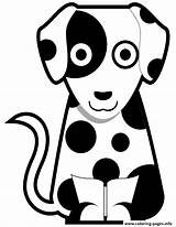 Coloring Dalmatian Puppy Pages Printable Dog Popular Info sketch template