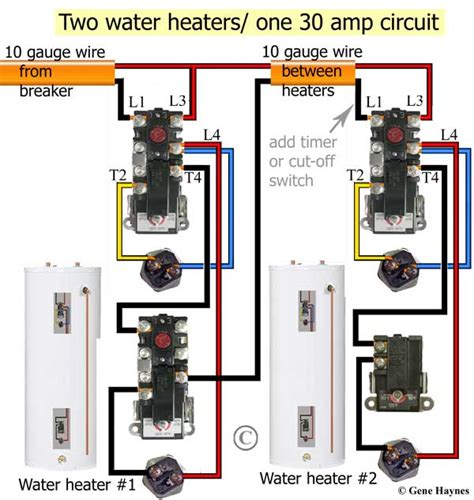 rheem  gallon electric water heater wiring diagram