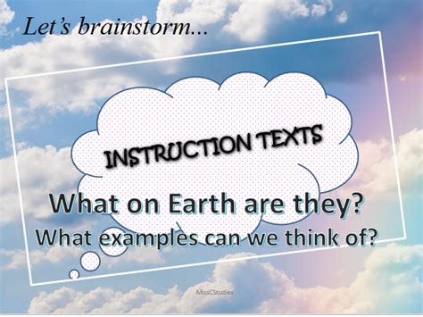 instruction texts teaching resources