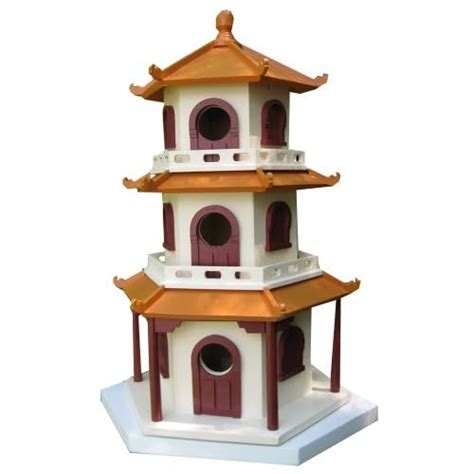 amazoncom pagoda birdhouse bird houses patio lawn garden