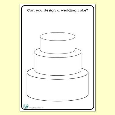 design  wedding cake worksheet cup cake