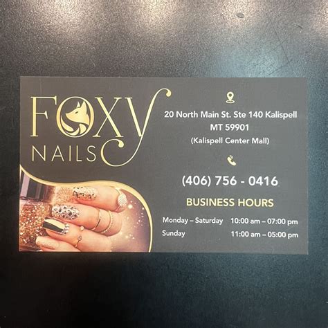 foxy nails kalispell book  prices reviews