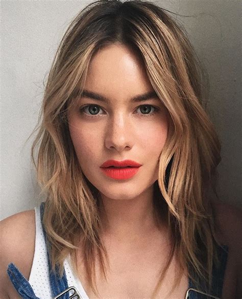 Camille Rowe Coral Lipstick French Beauty Hair Beauty