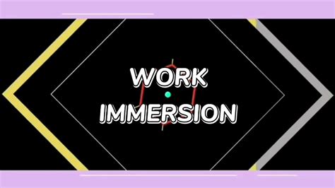 conclusion  work immersion