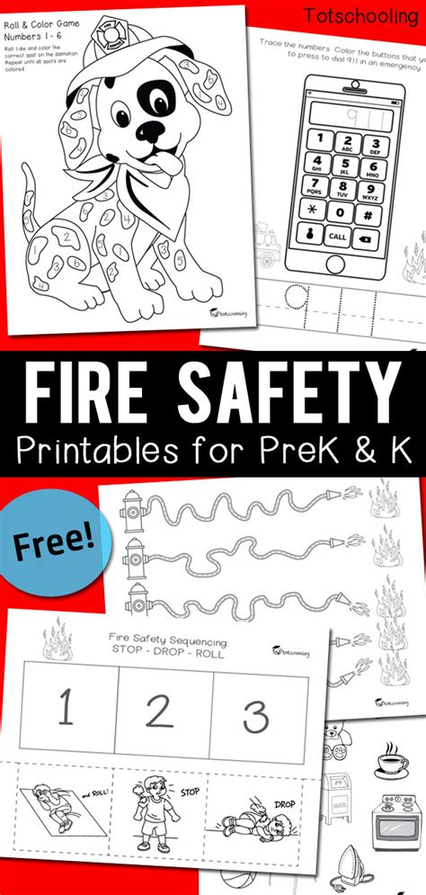 fire safety worksheets  prek kindergarten fire safety  fire