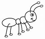 Clipart Outline Ants Hormigas Webstockreview Clipartmag sketch template
