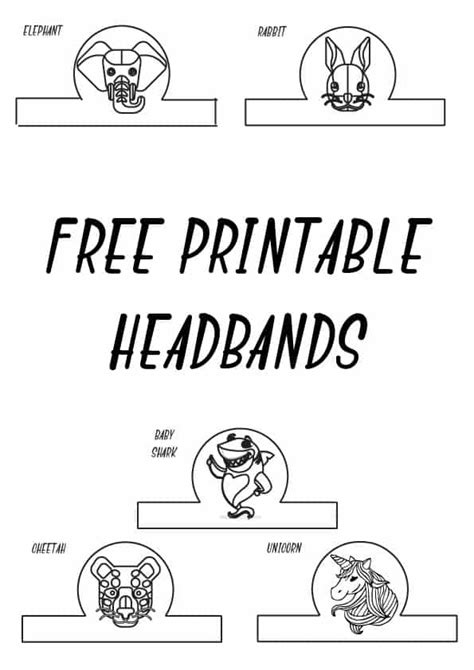 printable headband templates esl vault
