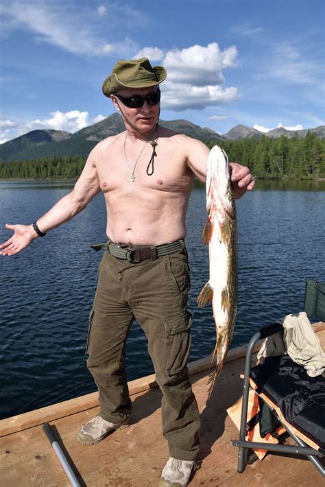 Vladimir Putin Shares His Shirtless Camo Wearing Vacation Pictures