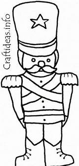 Nutcracker Sleigh Toy Soldados sketch template