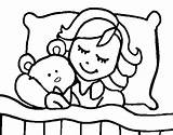 Coloring Sleeping Child Drawing Pages Drawings 1048 24kb Clipartmag sketch template