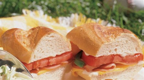 hot ham and cheese subs recipe