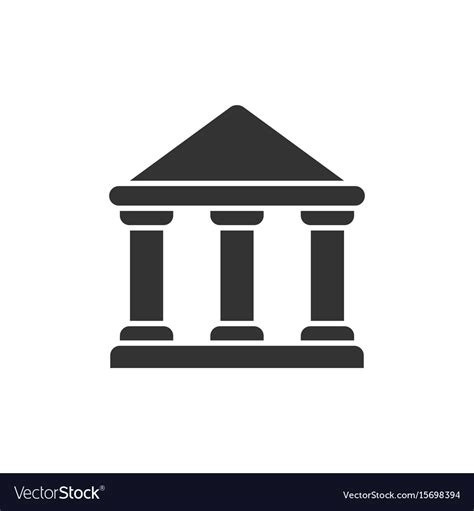 government building symbol royalty  vector image
