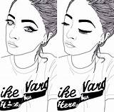 Grunge Coloring Draw Girl Outline Outlines Pretty Favim Drawings Eyebrown Beauty Designlooter 298px 89kb sketch template