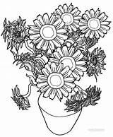 Coloring Sunflower Pages Printable Sunflowers Kids Gogh Van Adults Color Colouring Flower Cool2bkids Print Sheets Plant Drawing Getcolorings Getdrawings Choose sketch template