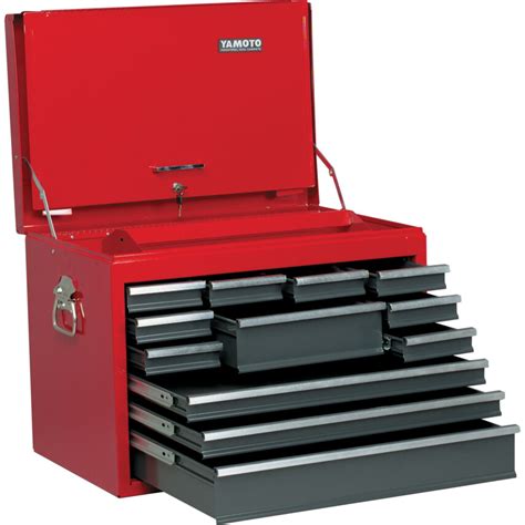 yamoto tool chest trade range redgrey steel  drawers