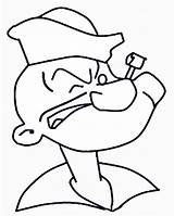 Popeye Coloring Pages Perfect Clip sketch template