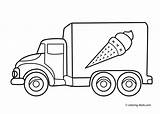 Coloring Pages Truck Ice Cream Kids sketch template
