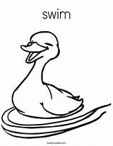 Coloring Duck Pages Kids Lucky Ducky Printable Swim Swimsuit Ducks Clipart Print Cartoon Ducklings Wood Preschool Drawings Cliparts Color Swimming sketch template