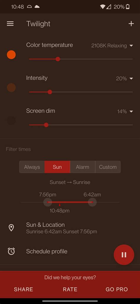enable night mode  android  reduce eye strain