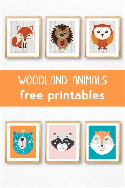 woodland animals printables  woodland printables  kids