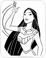 Pocahontas Disneyclips Waving Funstuff sketch template